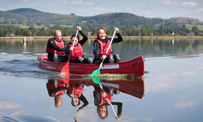 Our heavy, stable canoes take up to 2 adults 2 children so offer an ideal platform to see the lake